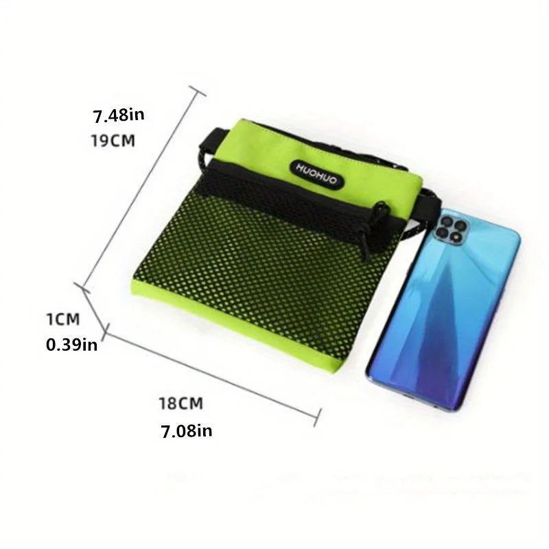 Sports Mesh Crossbody Phone Bag Cycling Mini Shoulder Bag
