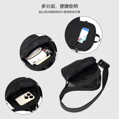 Waterproof Oxford Fabric Crossbody Bag Men Women Mobile Phone Storage Lightweight Small Crossbody