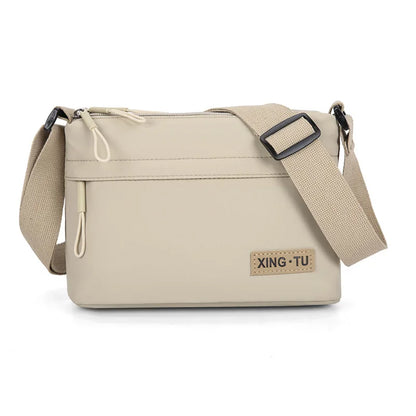 Women S Oxford Cloth Waterproof Crossbody Bag Three Zipper Large Capacity Shoulder Multi-Layer