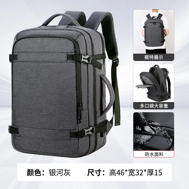 Oxford Cloth Men S Backpack Simple Travel Women Tide Waterproof Computer Bag Large Capacity