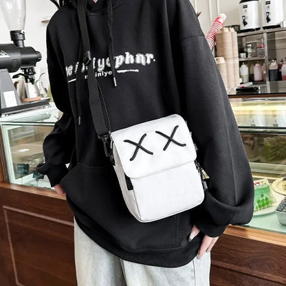Personality Square Bag Style Hong Kong Couples One Shoulder Outdoor Leisure Student Crossbody Female