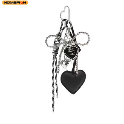 Creative Cute Bag Decoration Accessories Homefish Handmade Bowknot Tassel Keychain
