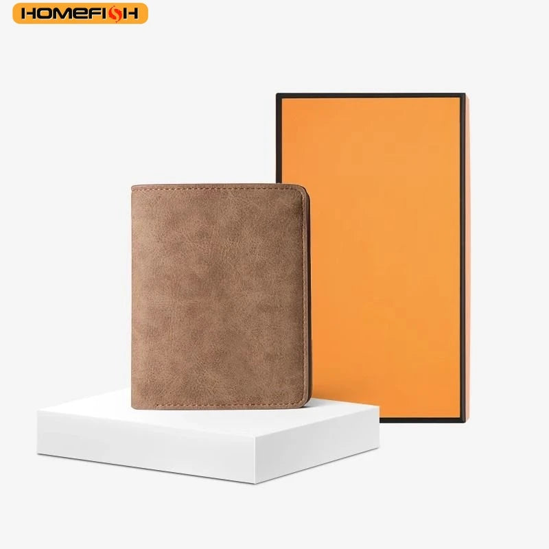 Card Holder Ample Cash Bill Storage Homefish Lightweight Portable Short Wallet Men