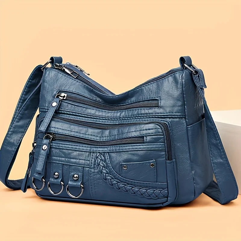 Multi-Pocket Crossbody Bag for Women – Large Capacity Shoulder Purse