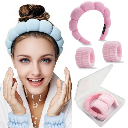 Puffy Spa Headband – Fluffy Terry Cloth Face Wash Hair Hoop