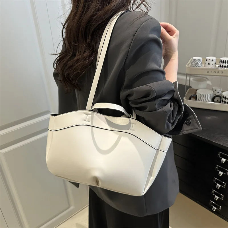 Large Leather Tote Bag – 2-in-1 Shoulder Bag & Top Handle Purse