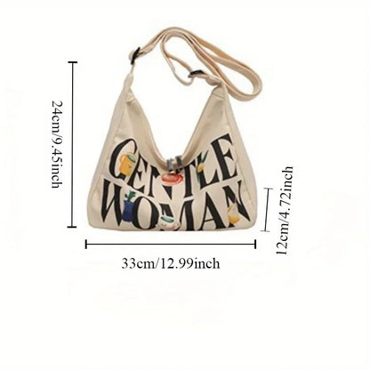 Large Capacity Crossbody Tote Bag with Adjustable Strap