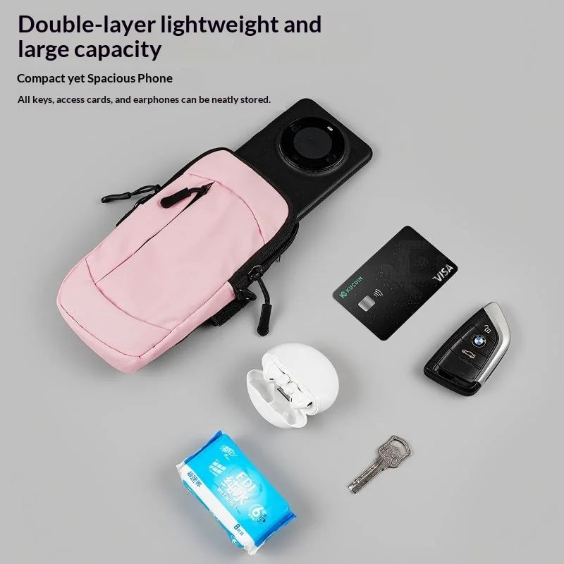 Adjustable Waterproof Running Armband Bag Universal Mobile Phone Holder Sports Arm Pouch Gym Jogging
