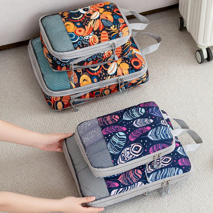 Printing Travel Storage Bag Compression Set Digital Toileting Makeup Clothes Shoes Luggage