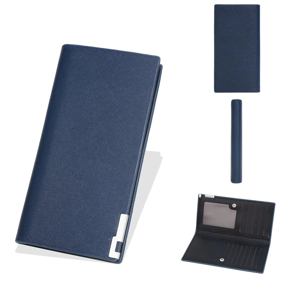 Men S Long Wallet Youth Business Multi-Slot Snap Wallet