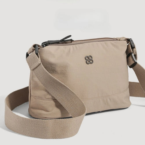 Waterproof Crossbody Shoulder Bag with Multi-Pocket Zipper