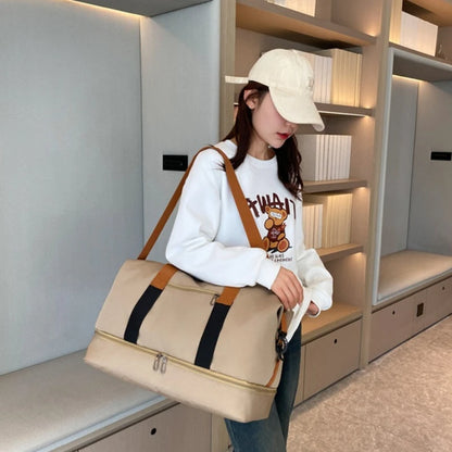 Large Capacity Travel Duffel Bag Shoe Compartment Crossbody Waterproof Weekend Overnight Bag Gym
