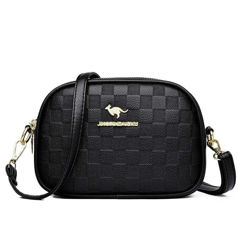 Women's Crossbody Bag – Multi-Pocket PU Leather Shoulder Handbag