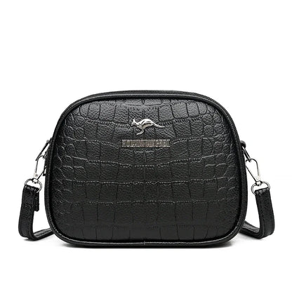 Women's Crossbody Bag – Multi-Pocket PU Leather Shoulder Handbag