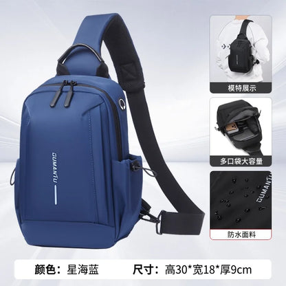 Men S Chest Bag Travel Women Crossbody Multi-Function Large Capacity Shoulder Commuting Light