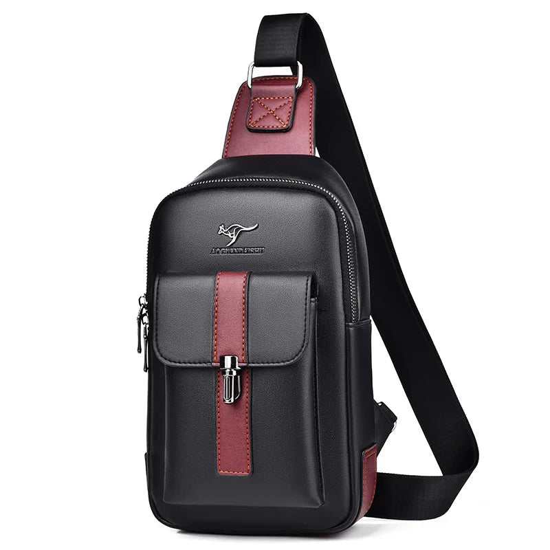 Fashionable Single-Shoulder Bag Contrasting Colors Large Capacity Mobile Phone Storage