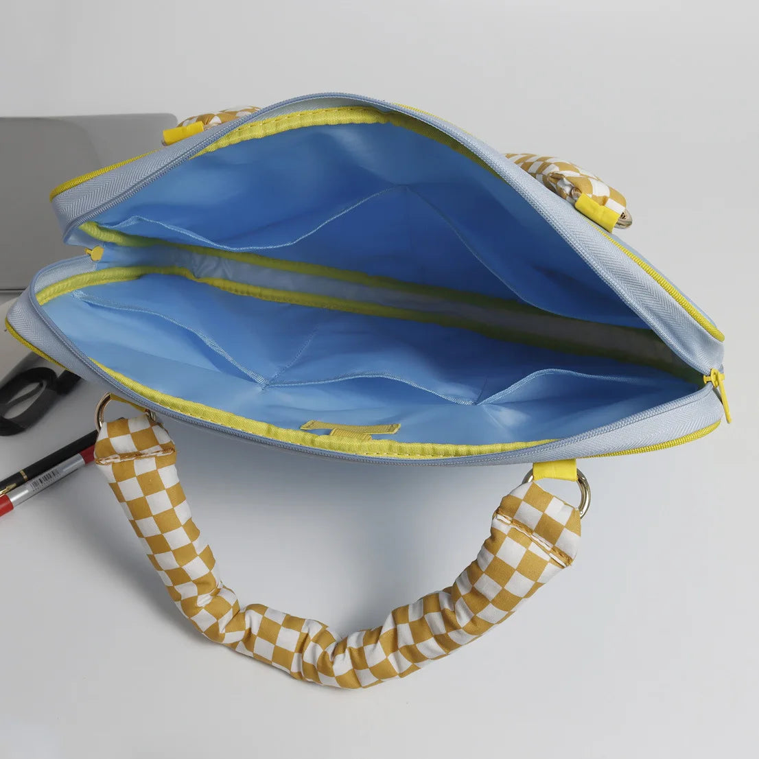 Color Collision Nylon Computer Bag 16 Hand Lading Shoulder Laptop 15 6 Large Capacity Storage Layer
