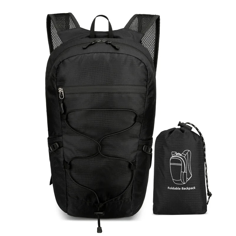 Outdoor Folding Waterproof Hiking Backpack Large Capacity Travel Men Women - Waterproof