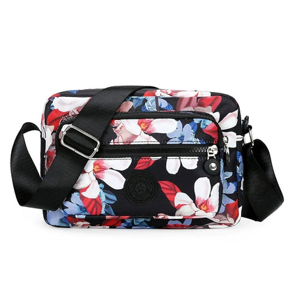 Nylon Crossbody Bag for Women – Lightweight Multi-Pocket Shoulder Bag