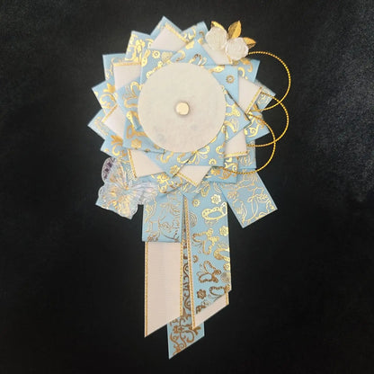 Itabag Ribbon Flower Badge Stand – Anime Pin Display Decoration
