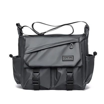 Men S Crossbody Bag Workwear-Style Single-Shoulder Bag Large-Capacity Double-Buckle Waterproof