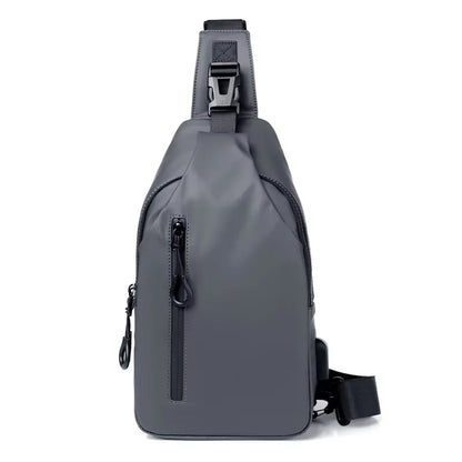 Homefish Lightweight Multifunctional Shoulder Crossbody Bag Usb Charging Large Capacity Chest Bag