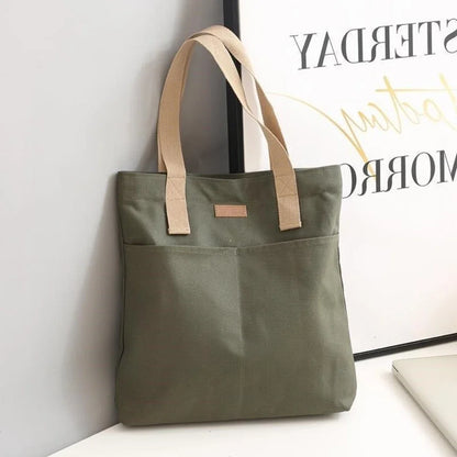 Large Canvas Tote Bag for Women – Everyday Shoulder Handbag