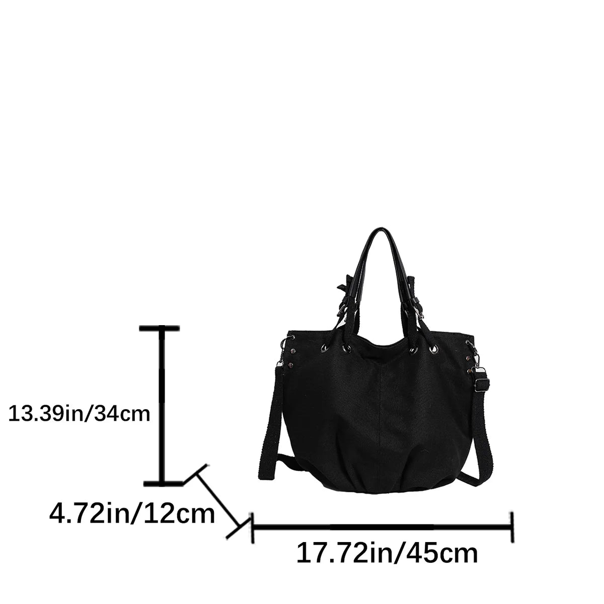 Relaxed Women Shoulder Bag Soft Quilted Fabric Lightweight Tote Large Capacity Versatile Crossbody