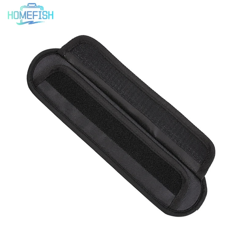 Homefish Black Dual Backpack Shoulder Pad Stress Reducing Wider Schoolbag Strap Weight Comfort