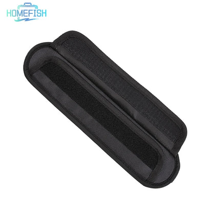 Homefish Black Dual Backpack Shoulder Pad Stress Reducing Wider Schoolbag Strap Weight Comfort