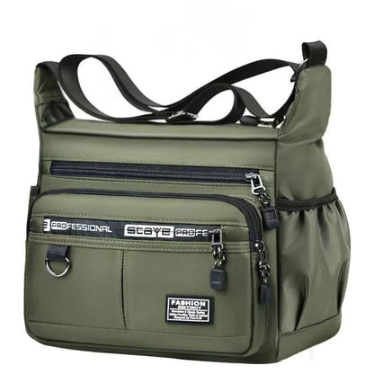 Homefish Men S Cross-Body Bag Multi-Layered Pockets Business Single-Shoulder Bag