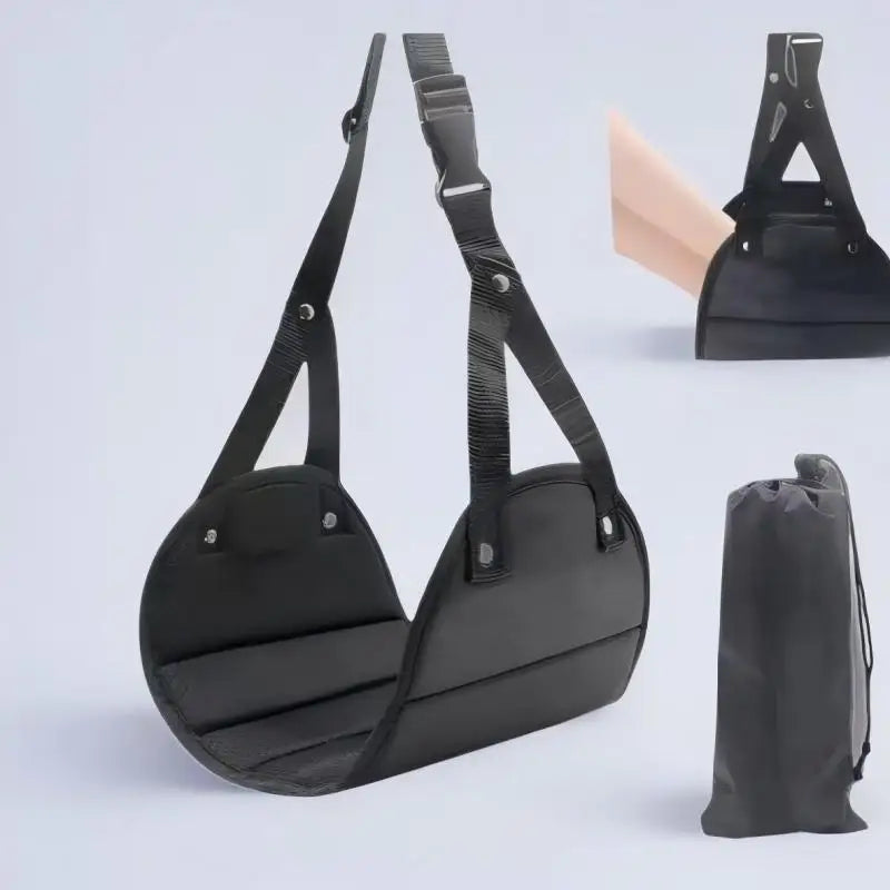 Homefish Airplane Footrest Adjustable Strap Portable Hammock Leg Rest