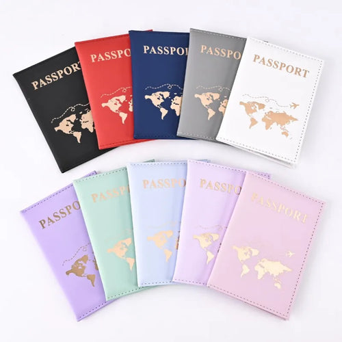 Slim Passport Holder Cove Map Pu Travel Essential Cruise Must Have Holders Portable All Country