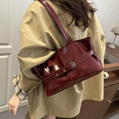 Large Capacity Women S Shoulder Bag Tote Commuter Simple Vintage Cross-Border Style Versatile