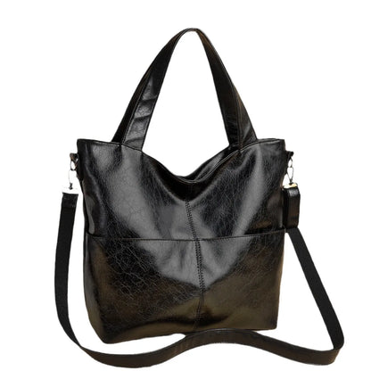 Single Shoulder Bag Pu Leather Large-Capacity Women S Handbag Multiple Compartments