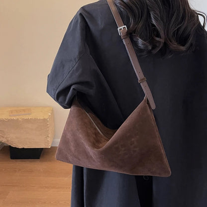 This Year Lazy Style Retro Single Shoulder Underarm Bag Minimalist Tote Large Capacity Commuting