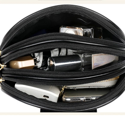Simple Commuting Small Square Bag Trend All Three-Layer One-Shoulder Lady Cross-Body