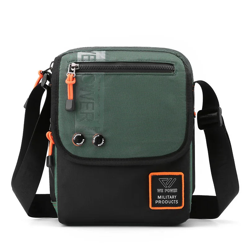 Men S Zipper Cross-Body Casual Shoulder Bag Postman Outdoor Large Capacity Sports