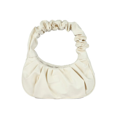 Homefish Pleated Pu Cloud Handlebags Women Leisure Armpit Shoulder Bags Dumpling Handbag Female