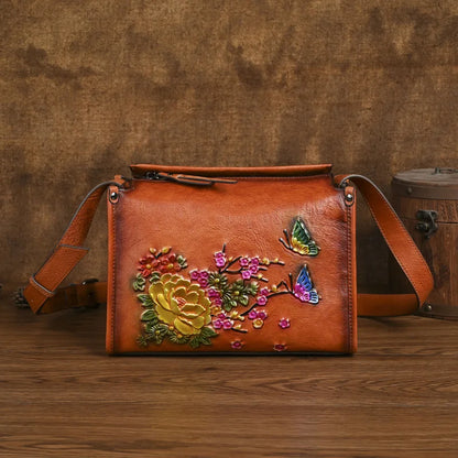 Crossbody Bag Ethnic Style Women Square Chinese-Style Single-Shoulder Bag