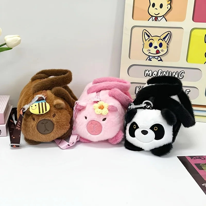 Plush Panda Crossbody Bag – Cute Novelty Handbag