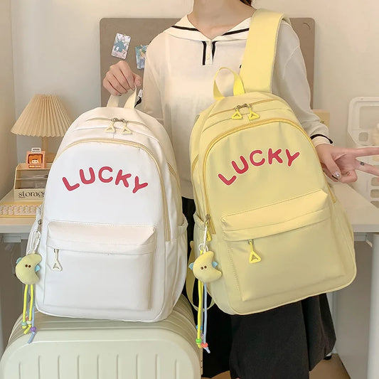 Nylon Cloth Lightweight Large-Capacity Student Backpack