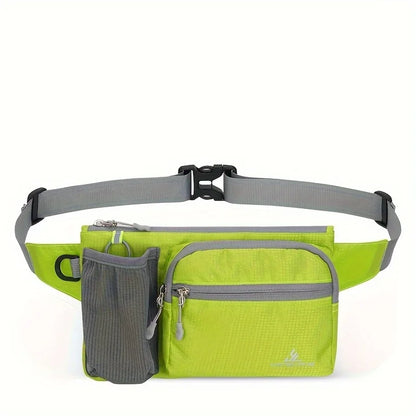 Running Belt Bag with Water Bottle Holder & Multi-Pockets