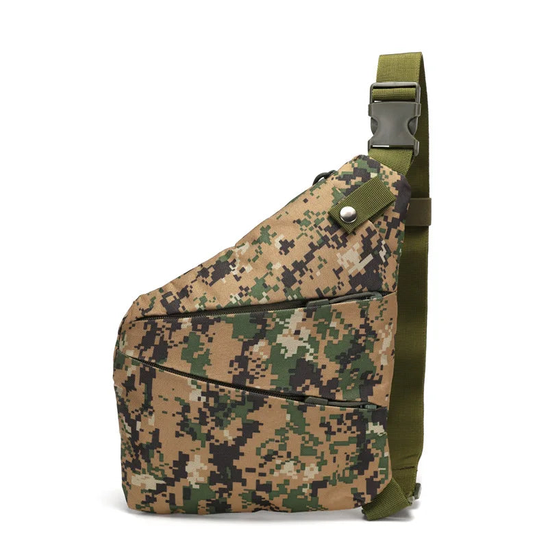 Outdoor Camouflage Riding Mountaineering Bag Light Shoulder Left Crossbody Digital Storage