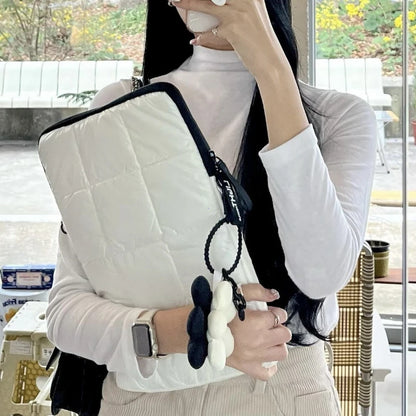 Laptop Cotton Bag 11-15 Inch Notebook Pouch Shockproof Computer Briefcase Travel Case Handbag