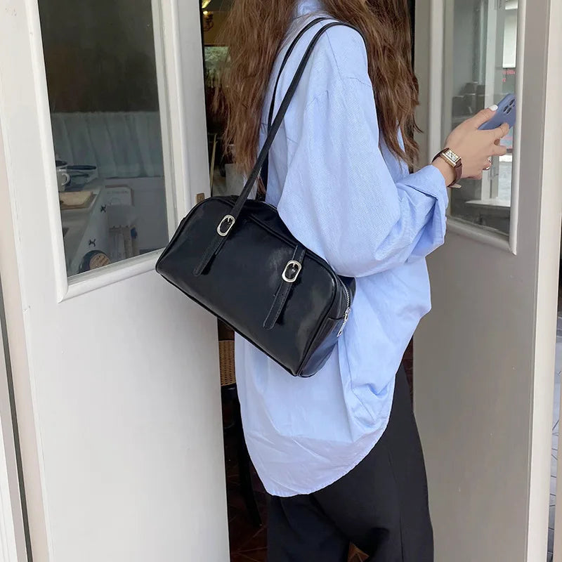 One Shoulder Casual Armpit Bag Versatile Large Capacity Commuting Women S Diagonal Span