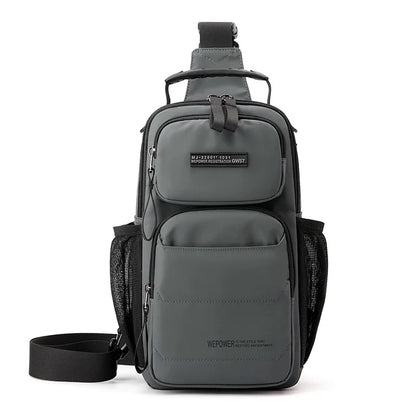 Men S Chest Bag Multifunctional Leisure Commuting One Shoulder Large Capacity Travel Portable Nylon