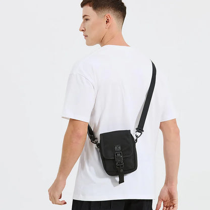 Men S Oxford Cloth Durable Casual Single-Shoulder Bag Simple Men S Multi-Functional Water-Resistant