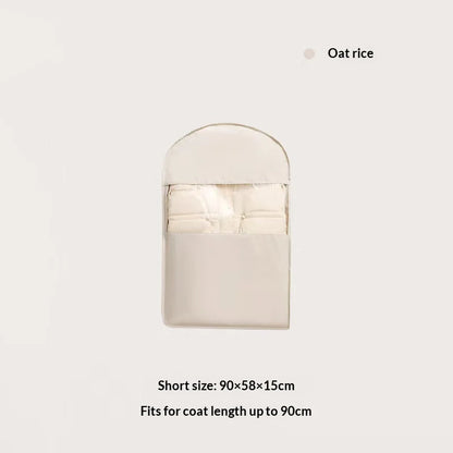 1pc Down Jacket Compressed Dust Cover Clothes Compression Hanging Bag Household Visible Storage