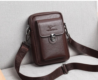 Mobile Phone Storage Men S Crossbody Buckle Small Backpack